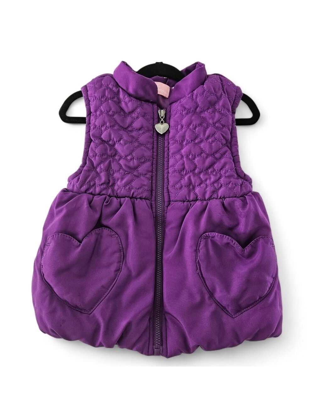 Kids Headquarters Toddler Girls Purple Puffer Vest Size 2T